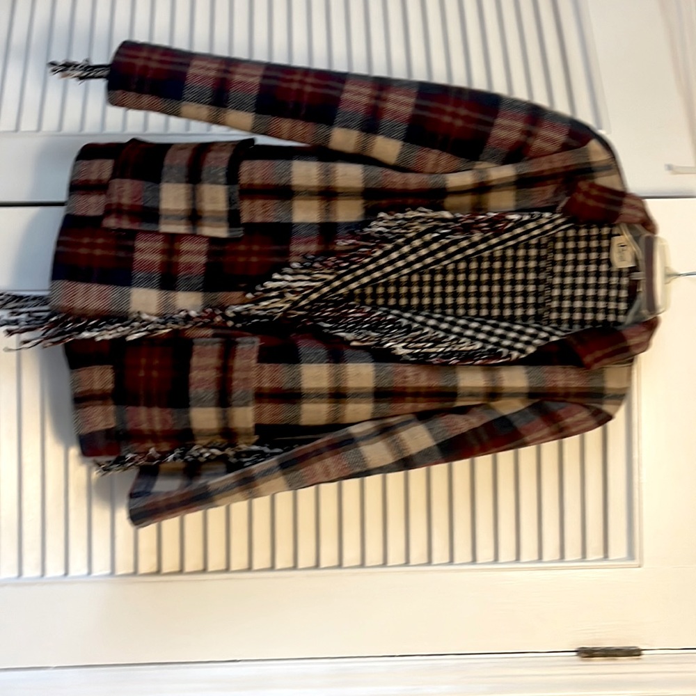 Plaid wool blazer